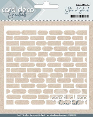 CDEST002 Card Deco Essentials Stencil Brick