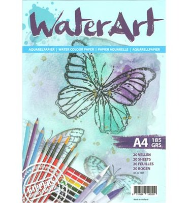Water Art - Aquarelpapier 20 sheets / A4 / 185 grs