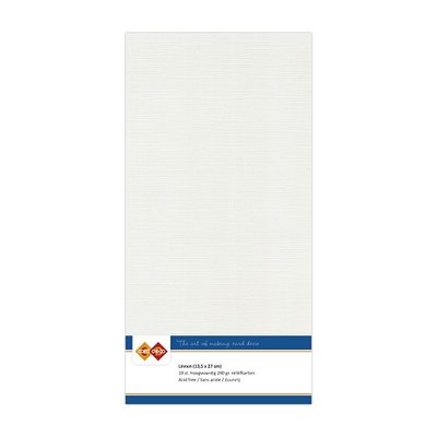 24 Card Deco Linnen 135x270mm 10 vel Lichtgrijs 240grm