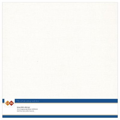 32  Card Deco Linnenkarton - 30,5 x 30,5  Gebroken wit  10 vel