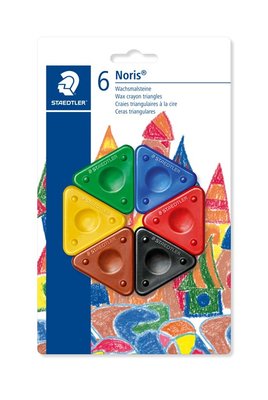 Staedtler - Noris Club - Was krijt driehoek - Blister 6 stuks