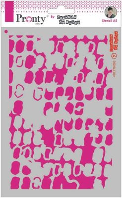 Pronty Mask stencil A5 Grunge Squares 470.770.003 by Jolanda