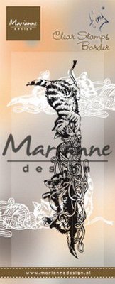 Marianne D Clear Stamps Tiny's Border - kittens TC0873 130x40mm