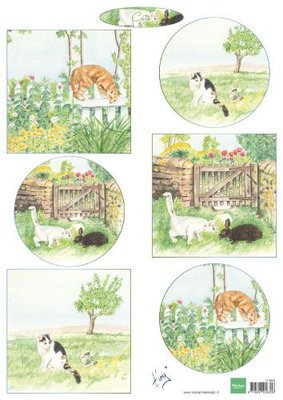Marianne D Decoupage Tiny's katten IT609 A4