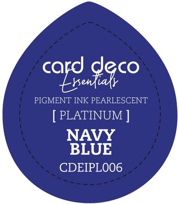 Card Deco Essentials Fast-Drying Pigment Ink Pearlescent Navy Blue