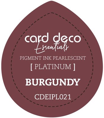 Card Deco Essentials Fast-Drying Pigment Ink Pearlescent Burgundy