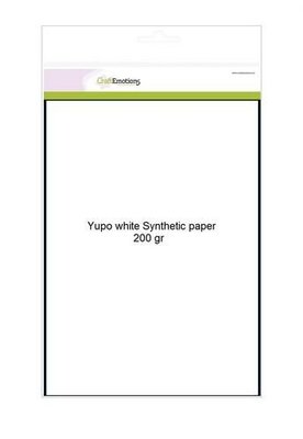 CraftEmotions Synthetisch papier - Yupo wit 10 vl A4 - FEB 200 gr