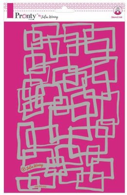 Pronty Stencil Squares 470.765.010 A4 Julia Woning