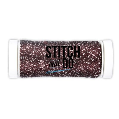 Burgundy Sparkles Thread Stitch and Do - 120 meter