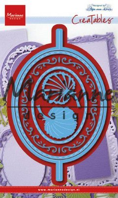 Marianne D Creatable Anja's Vertical Folding Die - Ovaal LR0607 97x154mm