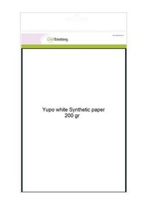 Uitbreiden Superioriteit schermutseling CraftEmotions Synthetisch papier - Yupo wit 10 vl A4 - FEB 200 gr -  Kaartenhobby.nl